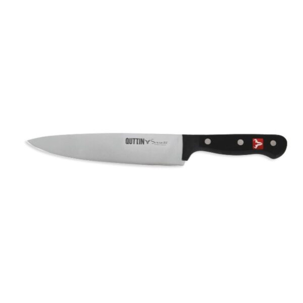 Coltello da Cucina Quttin SYBARITE Nero Argentato 20 cm (8 Unità)