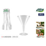 Bicchiere da cocktail Algon 215 ml 4 Pezzi (24 Unità)