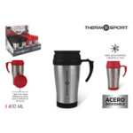 Tazza Thermos con Coperchio ThermoSport Travel Rosso 400 ml (12 Unità)