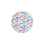 Piatto da Dolce La Mediterránea 20 cm Pesci (24 Unità)