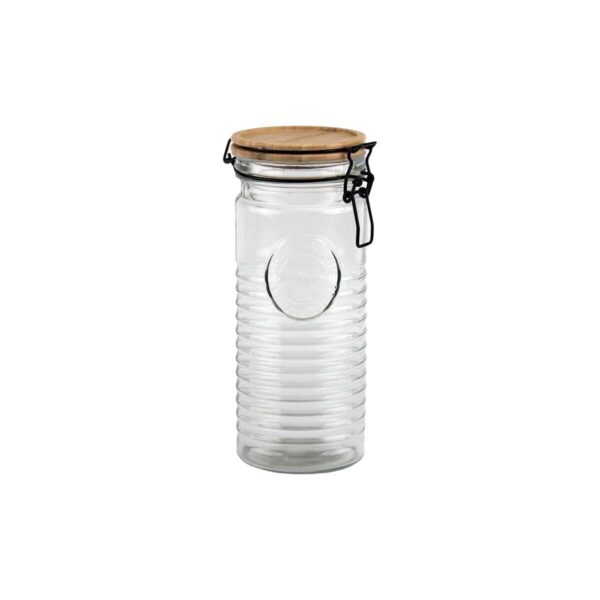 Barattolo di Vetro La Mediterránea ACACIA 1,3 L (12 Unità)