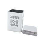 Barattolo in Metallo Quttin COFFEE Metallo 10,5 x 10,5 x 15 cm (12 Unità)