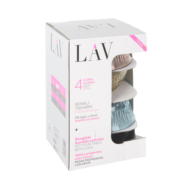 Ciotola per Aperitivi LAV 345 ml 12,3 x 5,1 cm 4 Pezzi (6 Unità)