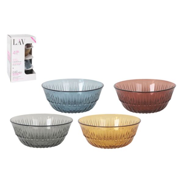 Ciotola per Aperitivi LAV Alinda 345 ml 12,3 x 5,1 cm 4 Pezzi (6 Unità)