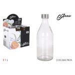 Bottiglia di Vetro La Mediterránea Metallo Vetro 1 L (6 Unità)