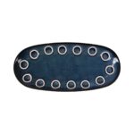 Teglia da Cucina La Mediterránea Almudena Azzurro Ovale 25 x 12 x 2,2 cm (24 Unità)