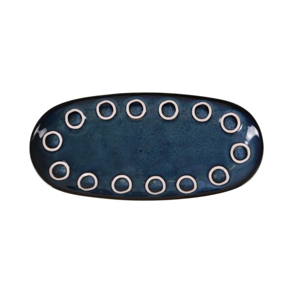 Teglia da Cucina La Mediterránea Almudena Azzurro Ovale 25 x 12 x 2,2 cm (24 Unità)