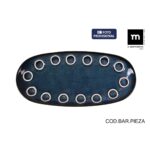 Teglia da Cucina La Mediterránea Almudena Azzurro Ovale 25 x 12 x 2,2 cm (24 Unità)