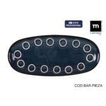 Teglia da Cucina La Mediterránea Almudena Azzurro Ovale 29 x 13,5 x 2,4 cm (24 Unità)