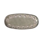 Teglia da Cucina La Mediterránea Almudena Grigio Ovale 25 x 12 x 2,2 cm (24 Unità)