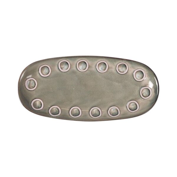 Teglia da Cucina La Mediterránea Almudena Grigio Ovale 25 x 12 x 2,2 cm (24 Unità)