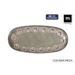 Teglia da Cucina La Mediterránea Almudena Grigio Ovale 25 x 12 x 2,2 cm (24 Unità)