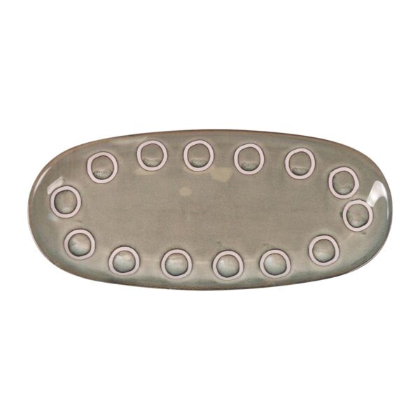 Teglia da Cucina La Mediterránea Almudena Grigio Ovale 29 x 13,5 x 2,4 cm (24 Unità)