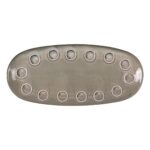 Teglia da Cucina La Mediterránea Almudena Grigio Ovale 33 x 14,8 x 2,7 cm (12 Unità)