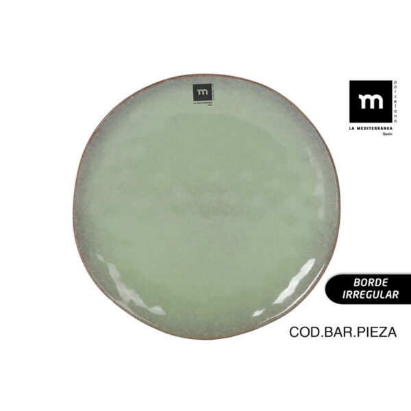 Piatto da pranzo La Mediterránea Macarella green Ø 26,5 cm (12 Unità)
