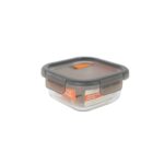 Porta pranzo Ermetico MasterChef Grigio Trasparente Quadrato 530 ml (12 Unità)