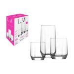 Set di Bicchieri LAV Diamond 310 ml 385 ml 215 ml 18 Pezzi (2 Unità)