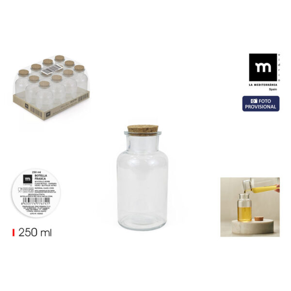 Bottiglia di Vetro La Mediterránea 250 ml 0,25 L (36 Unità)
