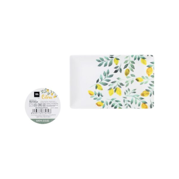 Vassoio per aperitivi La Mediterránea Limone 20 x 13 x 2 cm (24 Unità)