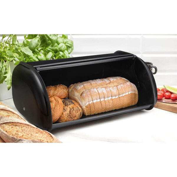 Portapane Quttin Nero Metallo 43,5 x 27,5 x 18,5 cm (3 Unità)