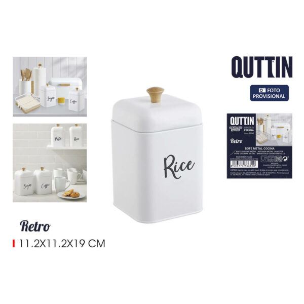 Barattolo in Metallo Quttin RICE (12 Unità)