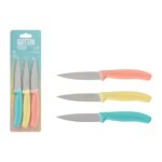 Set di Coltelli per Pelare Quttin Basic Multicolore Acciaio inossidabile 9 cm 3 Pezzi (18 Unità)
