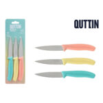 Set di Coltelli per Pelare Quttin Basic Multicolore Acciaio inossidabile 9 cm 3 Pezzi (18 Unità)