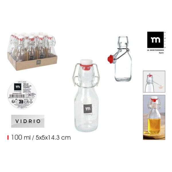 Bottiglia d'acqua La Mediterránea 100 ml (24 Unità)