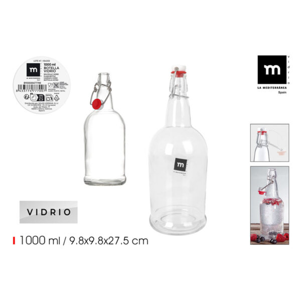 Bottiglia di Vetro La Mediterránea 1 L (12 Unità)