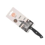 Coltello Spelucchino MasterChef Nero Argentato Acciaio inossidabile 7 cm (24 Unità)