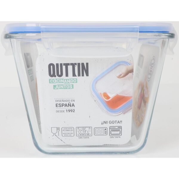 Porta pranzo Quttin Rettangolare 2,35 L (6 Unità)