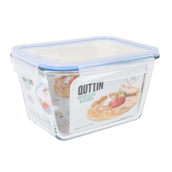 Porta pranzo Quttin Rettangolare 2,35 L (6 Unità)