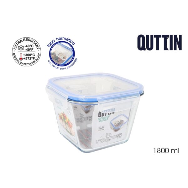 Porta pranzo Quttin Quadrato 1,8 L (6 Unità)