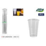 Set di Bicchieri Algon 250 ml 50 Pezzi (18 Unità)