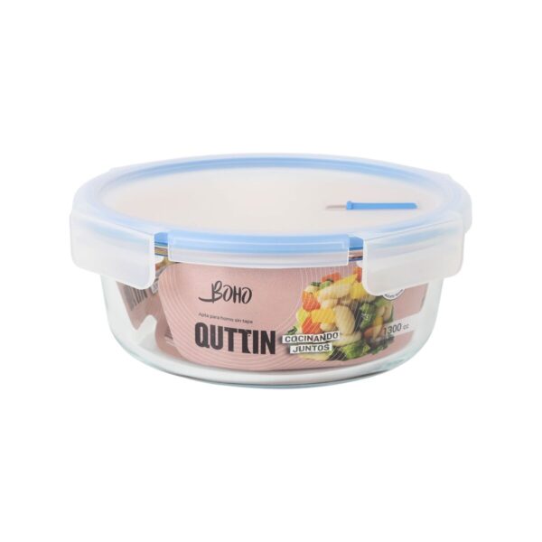 Porta pranzo Ermetico Quttin Boho Trasparente 1,3 L (6 Unità)