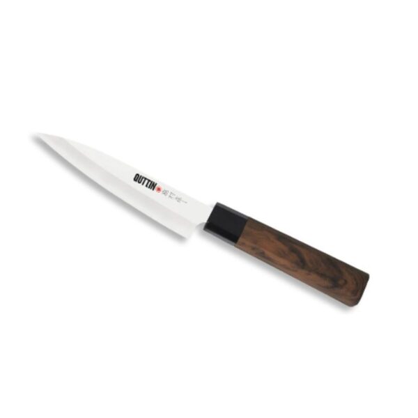 Coltello da Cucina Quttin Banno Takamura Marrone Argentato 12 cm (12 Unità)