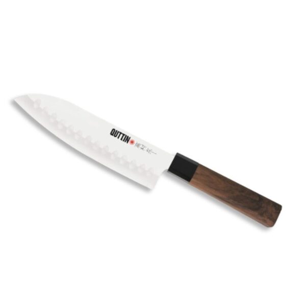 Coltello da Cucina Quttin SANTOKU Takamura Marrone Argentato 17 cm (12 Unità)