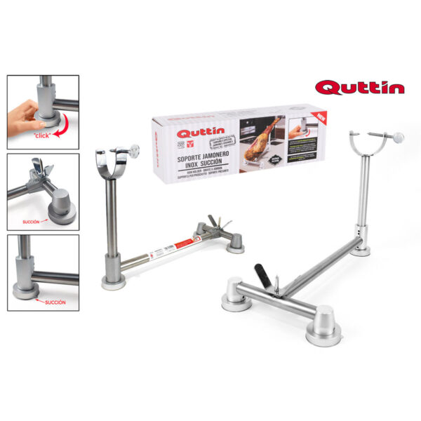 Porta prosciutto Quttin INOX 50 x 22 x 32 cm (4 Unità)