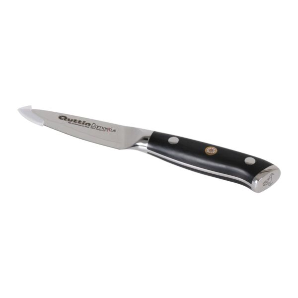 Coltello Spelucchino Quttin Damaskus Nero Argentato Acciaio inossidabile 9 cm (2 Unità)