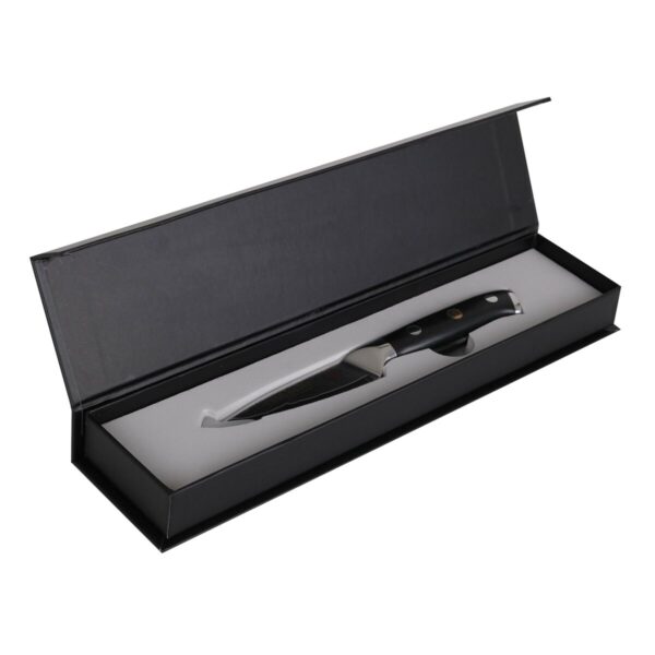Coltello Spelucchino Quttin Damaskus Nero Argentato Acciaio inossidabile 9 cm (2 Unità)