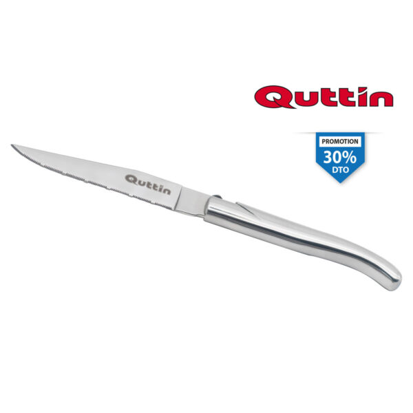 Coltello da Carne Quttin Kobe Argentato 10,5 cm (12 Unità)