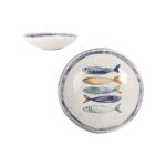 Piatto Fondo La Mediterránea Peixe Ø 21 cm (12 Unità)