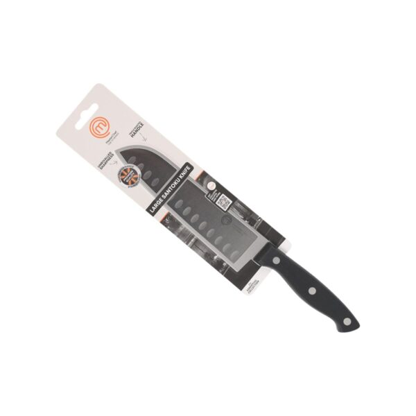 Coltello da Cucina MasterChef Nero Argentato 18 cm (18 Unità)