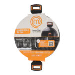 Casseruola con coperchio MasterChef 28 cm 2,5 mm (4 Unità)