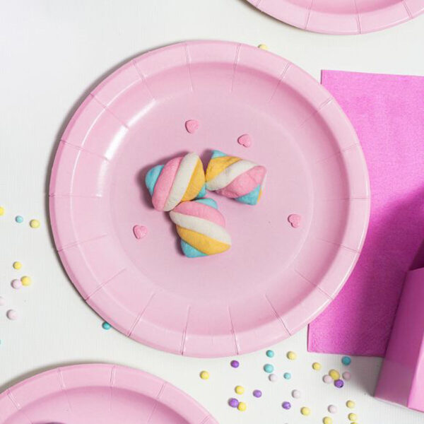 Set di piatti Algon Rosa 20 cm 10 Pezzi (24 Unità)