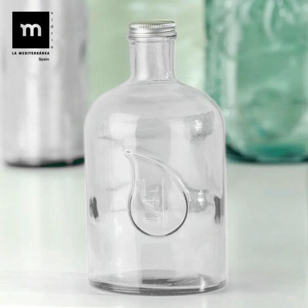 Bottiglia di Vetro La Mediterránea Metallo Vetro 1,4 L (12 Unità)
