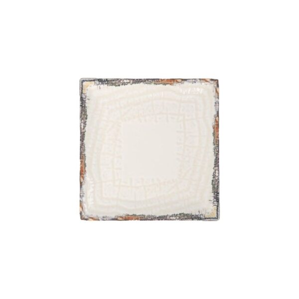 Piatto da Dolce La Mediterránea Albus 18 x 18 x 2 cm (12 Unità)