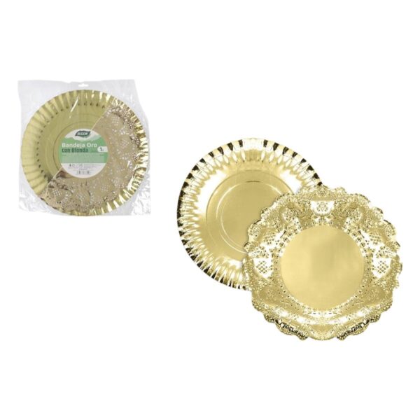 Vassoio per aperitivi Algon Rotondo 35 cm (30 Unità)