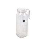 Boccale con Coperchio e Dosatore La Mediterránea Chrysler Vetro (6 Unità)