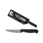Coltello Spelucchino Quttin Laser Nero Argentato Acciaio inossidabile 8,5 cm (36 Unità)